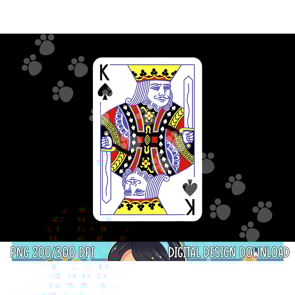 King Of Spades Playing Cards Halloween Costume Casino Easy png,sublimation copy.jpg