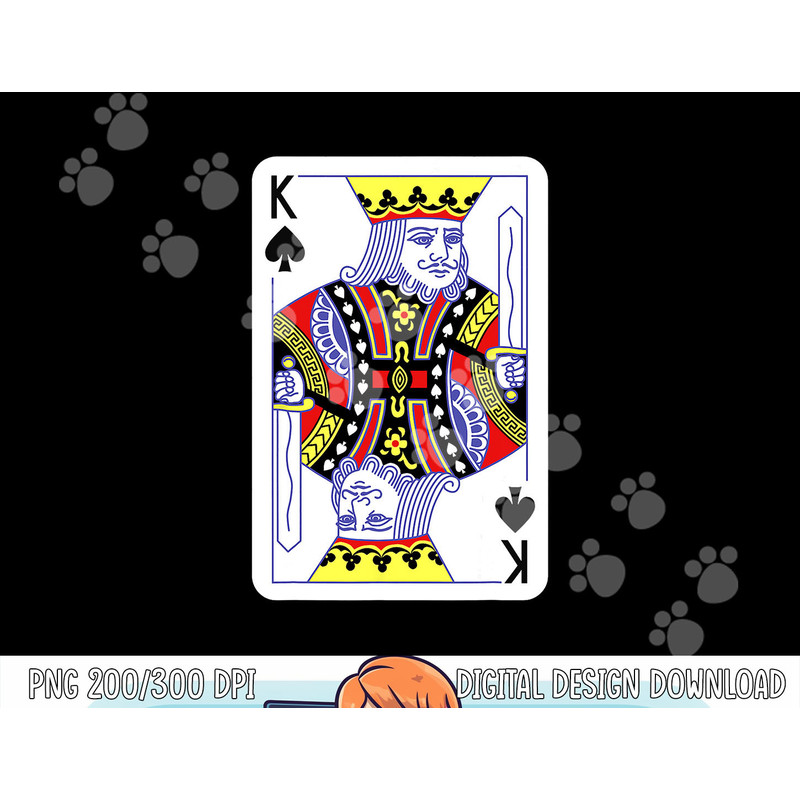 King Of Spades Playing Cards Halloween Costume Casino Easy png,sublimation copy.jpg