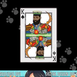King Spades African American Card Halloween Gift png,sublimation copy