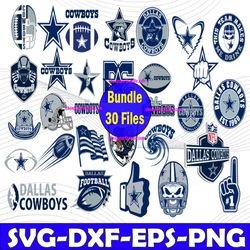 Bundle 30 Files Dallas Cowboys Football team Svg, Dallas Cowboys Svg, NFL Teams svg, NFL Svg, Png, Dxf, Eps, Instant Dow