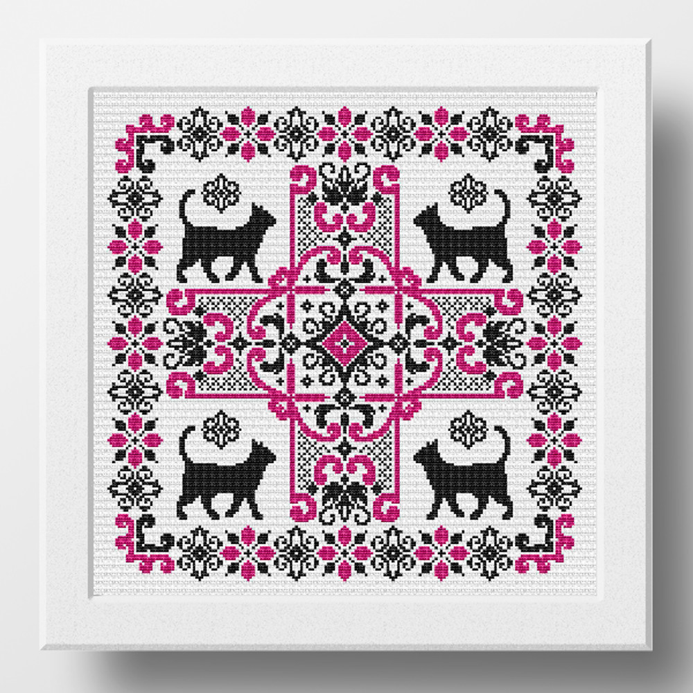 cat cross stitch pattern