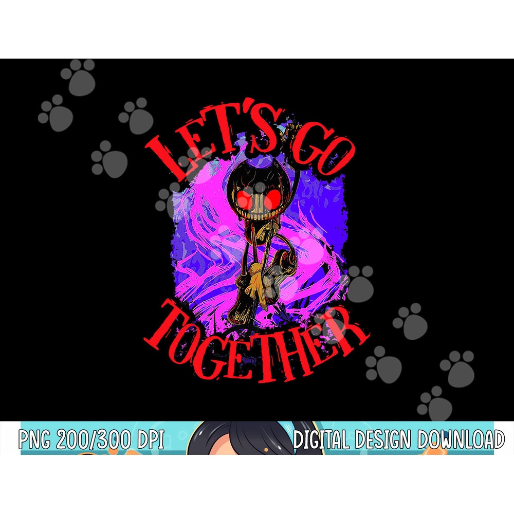 Let's go together B.E.N.D.Y Horror Halloween png,sublimation copy.jpg