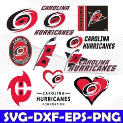 Bundle 10 Files Carolina Hurricanes Hockey Team Svg, Carolina Hurricanes Svg, NHL Svg, NHL Svg, Png, Dxf, Eps, Instant D