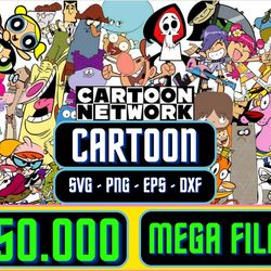 cartoon mega svg, cartoon characters mega bundle svg, cricut printable clipart silhouette, svg, png, mega svg