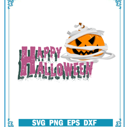 happy halloween svg, the mummy pumpkin svg, halloween svg