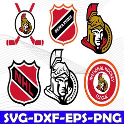 Bundle 6 Files Ottawa Senators Hockey Team Svg, Ottawa Senators Svg, NHL Svg, NHL Svg, Png, Dxf, Eps, Instant Download