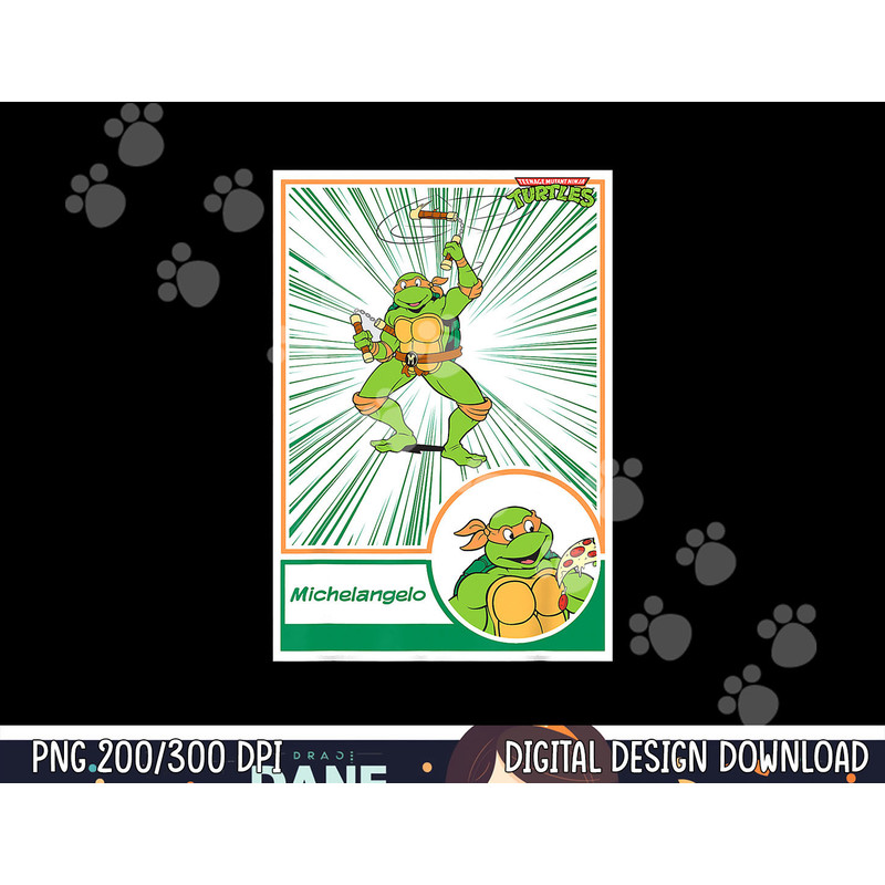 Mademark x Teenage Mutant Ninja Turtles - Michelangelo TMNT Retro Style Action Baseball Card Design copy.jpg