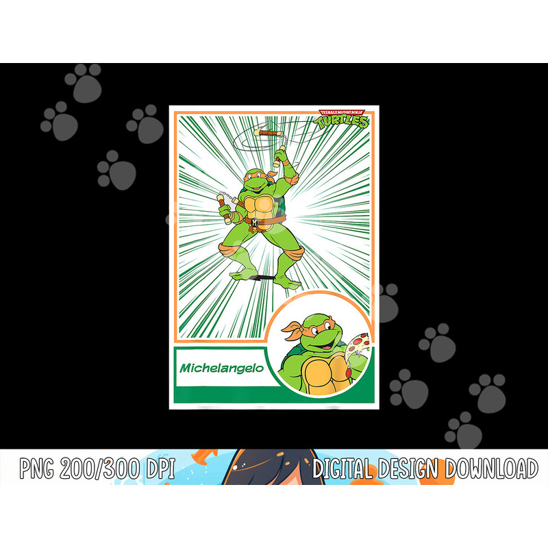 Mademark x Teenage Mutant Ninja Turtles - Michelangelo TMNT Retro Style Action Baseball Card Design  copy.jpg