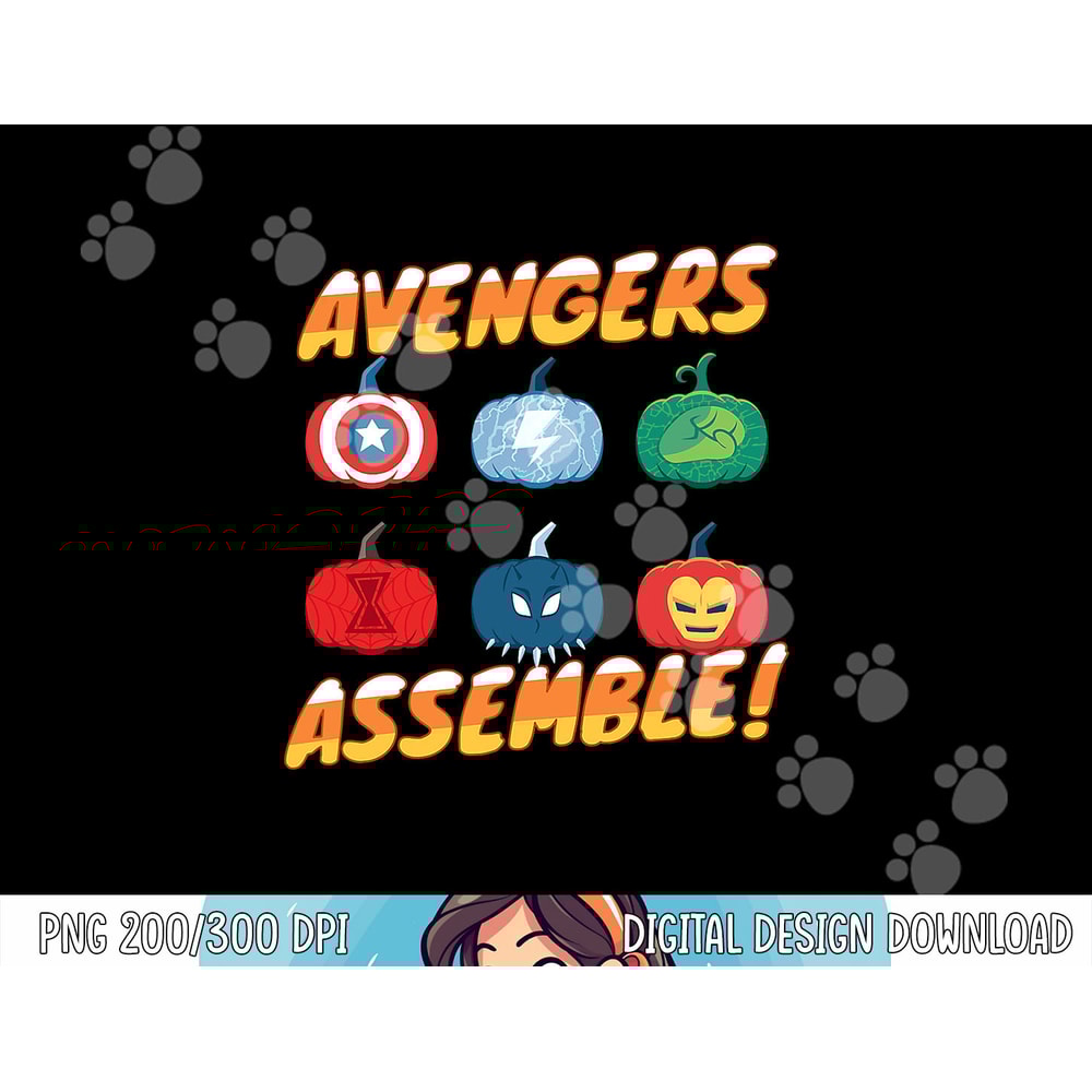 Marvel Avengers Assemble Pumpkin Heroes Halloween png, sublimation copy.jpg
