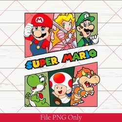 nintendo super mario png, princess peach png, vintage super mario and luigi png, mario kid png, nintendo png, mario game
