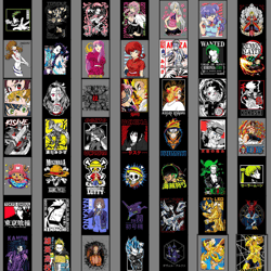 415 anime design bundle png pack | anime clipart png| anime png bundle| digital prints| instant download cricut | tshirt