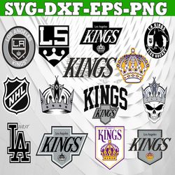 Bundle 14 Files Los Angeles Kings Hockey Team Svg, Los Angeles Kings svg, NHL Svg, NHL Svg, Png, Dxf, Eps, Instant Downl