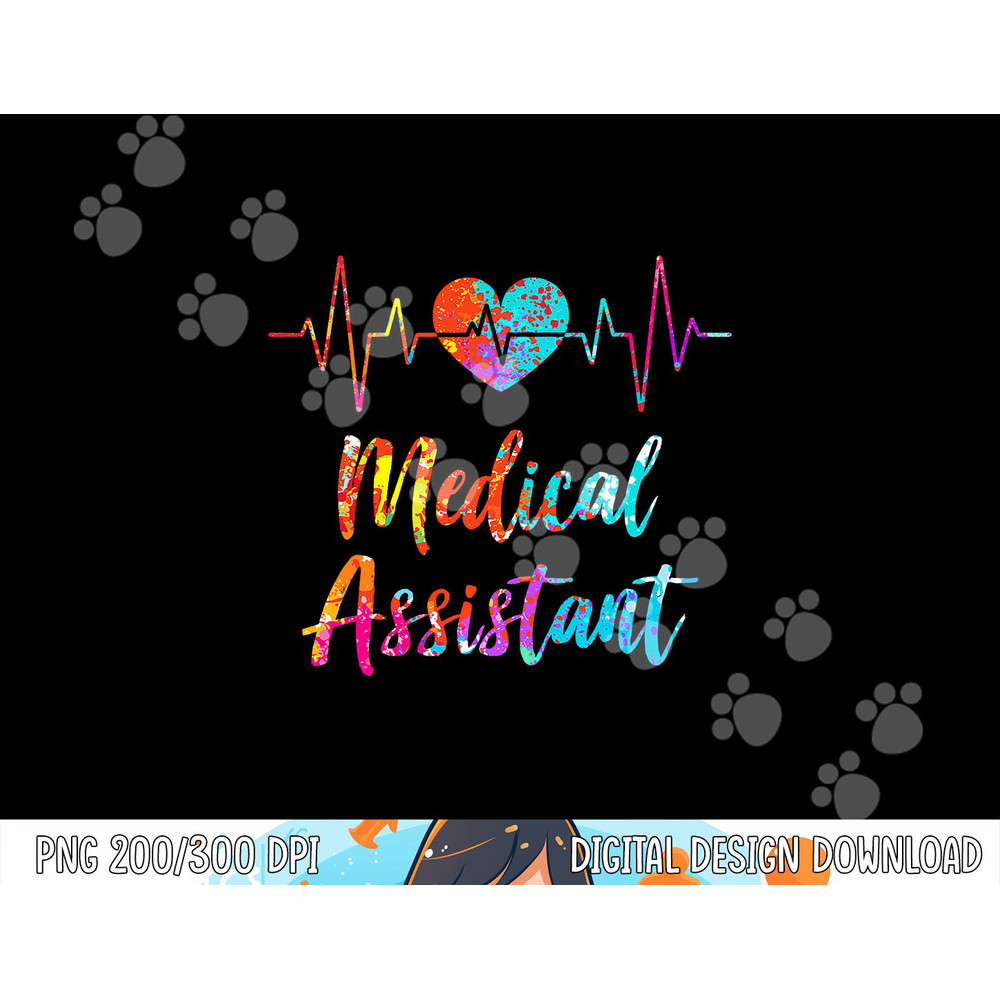 Medical Assistant Heartbeat Nursing Hospital Heart png, sublimation copy.jpg