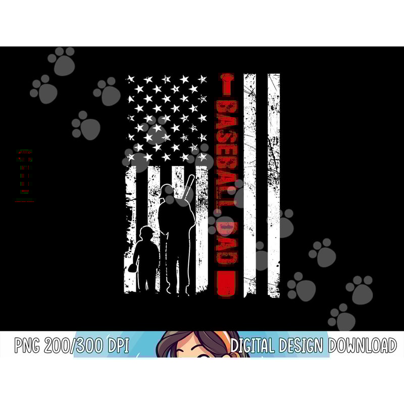 Mens Proud Baseball Dad American Flag Sports png, sublimation png, sublimation copy.jpg