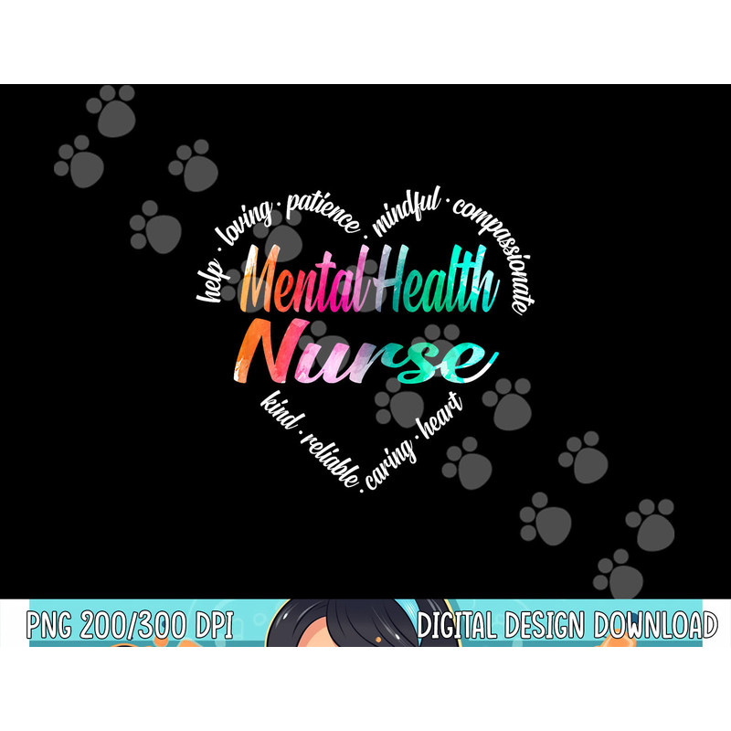 Mental Health Nurse Heart Word Cloud Watercolor Rainbow png, sublimation copy.jpg