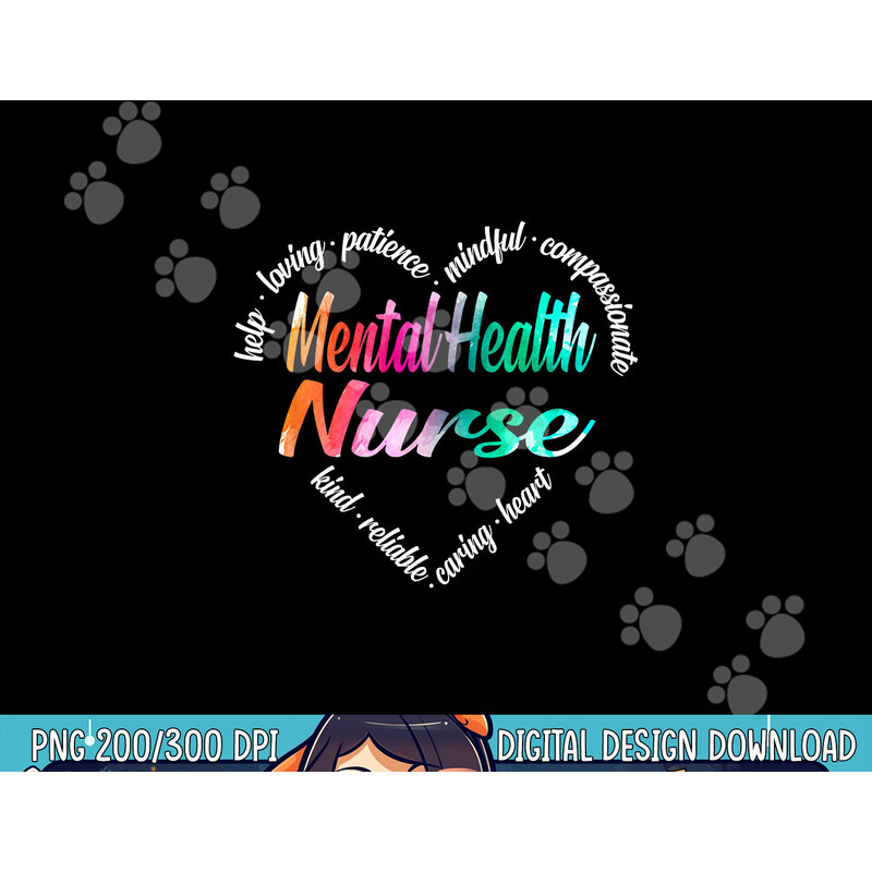 Mental Health Nurse Heart Word Cloud Watercolor Rainbow png, sublimation copy.jpg