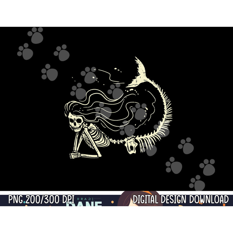 Mermaid Skeleton Halloween Costume Women Girls png, sublimation copy.jpg