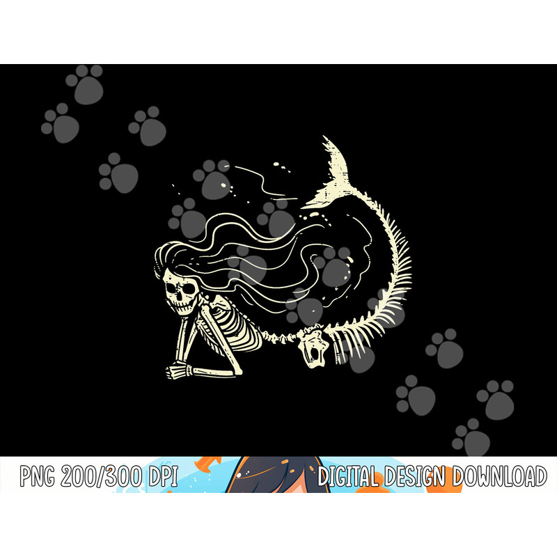 Mermaid Skeleton Halloween Costume Women Girls png, sublimation copy.jpg
