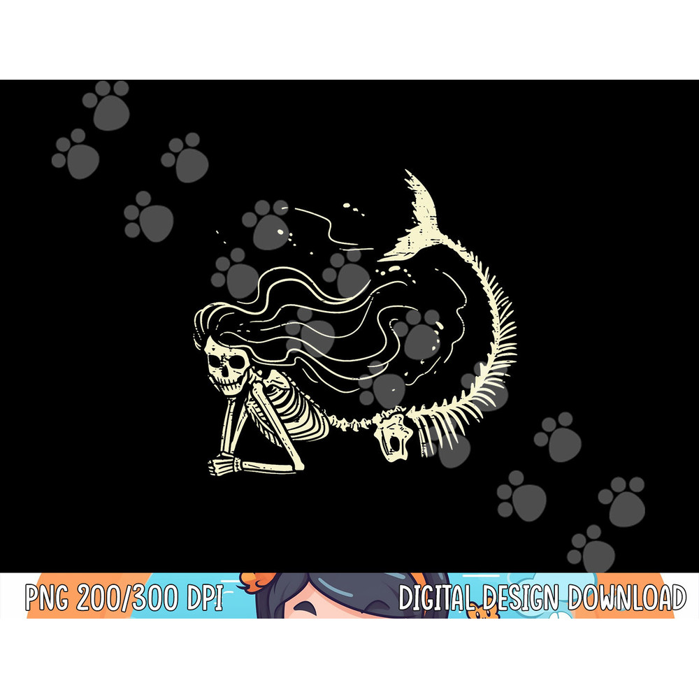 Mermaid Skeleton Halloween Costume Women Girls png, sublimation copy.jpg