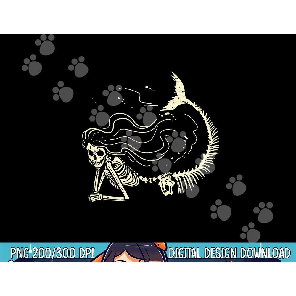 Mermaid Skeleton Halloween Costume Women Girls png, sublimation copy.jpg
