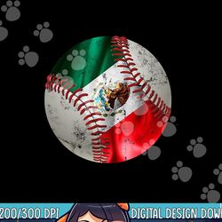 mexican baseball flag in a baseball ball mexico png, sublimation copy