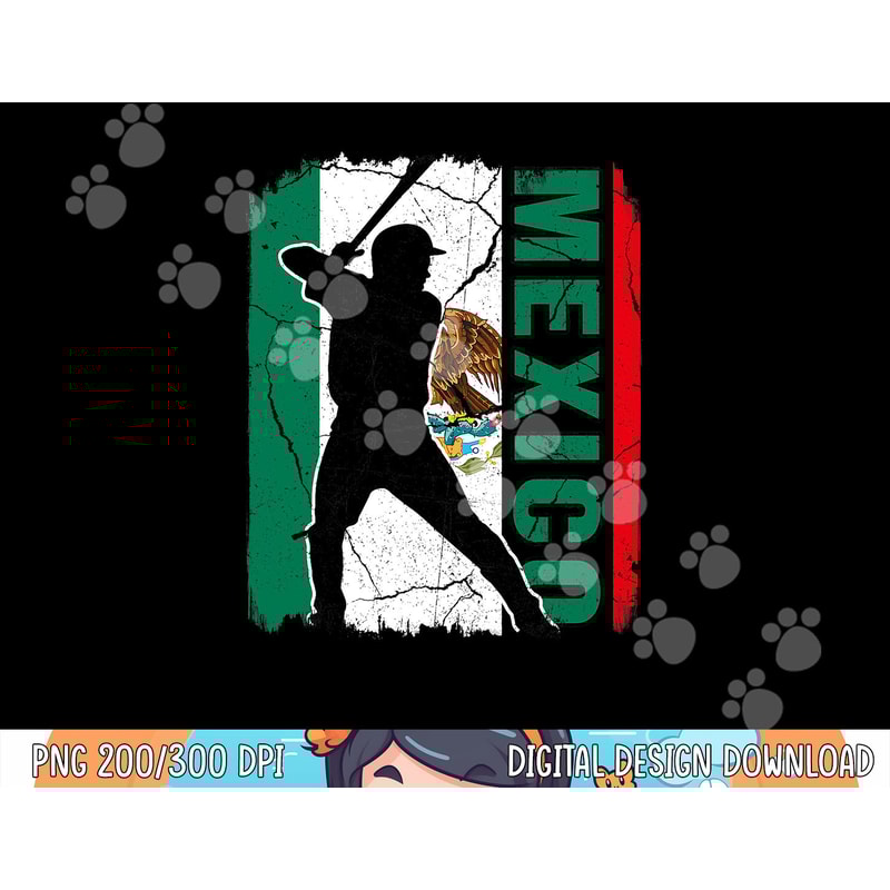 Mexican Baseball Player Mexico Flag Baseball Fans png, sublimation copy.jpg