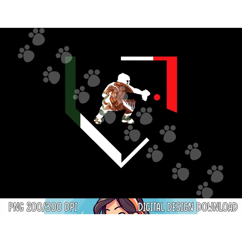 Mexico Baseball Hind Catcher Mexican Flag Little Leaguer Mex png, sublimation copy.jpg