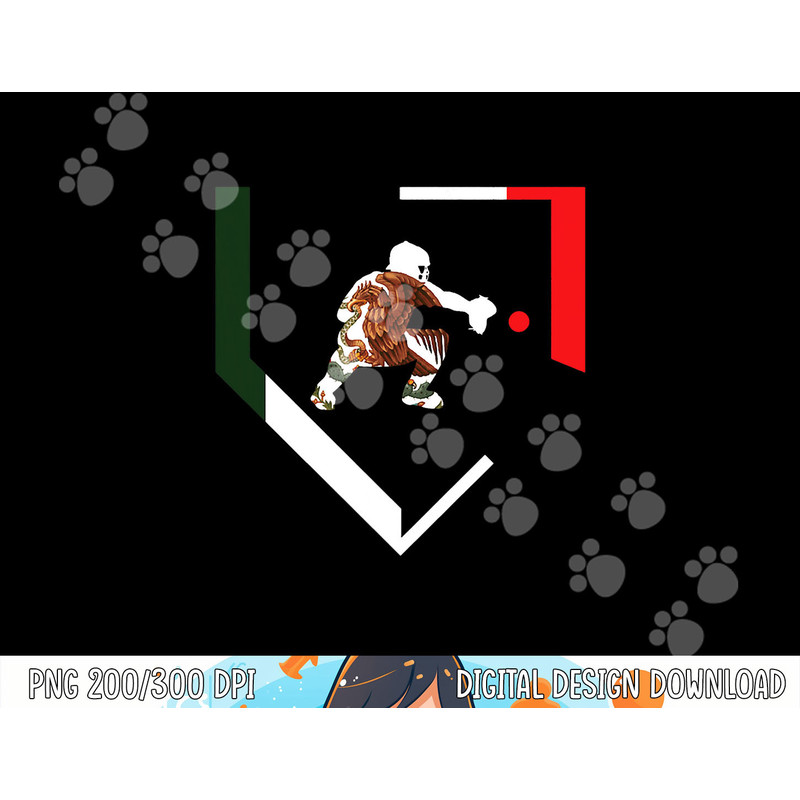 Mexico Baseball Hind Catcher Mexican Flag Little Leaguer Mex png, sublimation copy.jpg