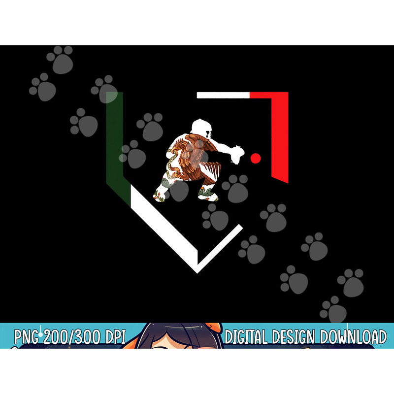 Mexico Baseball Hind Catcher Mexican Flag Little Leaguer Mex png, sublimation copy.jpg