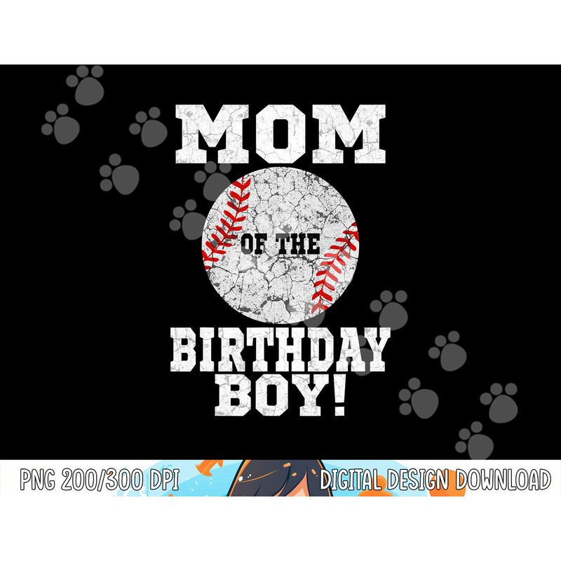 Mom of the Birthday Boy Baseball Lover Vintage Retro png, sublimation copy.jpg