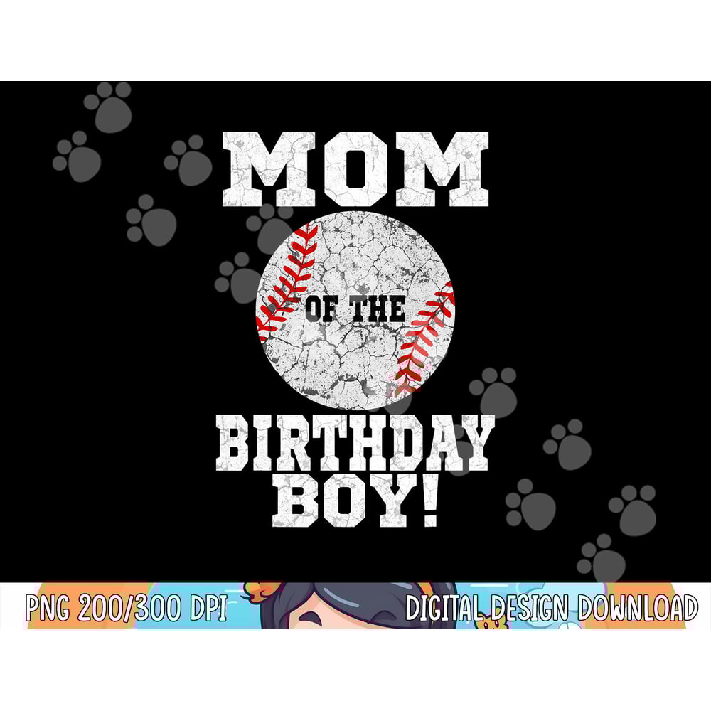 Mom of the Birthday Boy Baseball Lover Vintage Retro png, sublimation copy.jpg