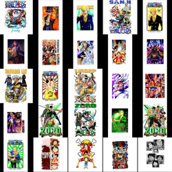 one piece luffy anime design bundle 50 png | anime clipart png| anime png bundle| digital prints| instant download
