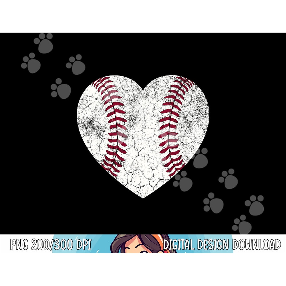 Mother s Day Gift Distressed Heart Baseball Heart Mom Mama png, sublimation copy.jpg