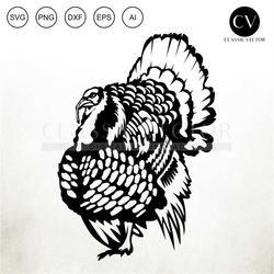 turkey svg, turkey png, turkey silhouette, turkey vector, turkey cut files, turkey hunting svg, hunting svg, turkey clip