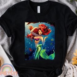 disney little mermaid shirt, black girl magic tshirt, black queen shirt, ariel mermaid shirt, empowerment tshirt, disney