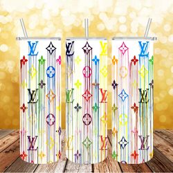 louis vuitton full tumbler wrap, lv tumbler wrap, lv png design 20oz / 30oz tumbler png file instant download