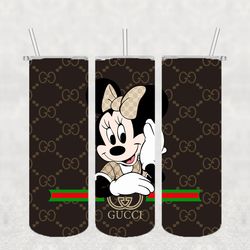 minnie gucci full tumbler wrap, gucci tumbler wrap, gucci png design 20oz / 30oz tumbler png file instant download