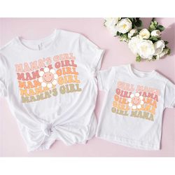mommy and me shirts, mama's girl shirts, retro mom and daughter shirts, girl mama shirt, neutral boho retro tee,mothers