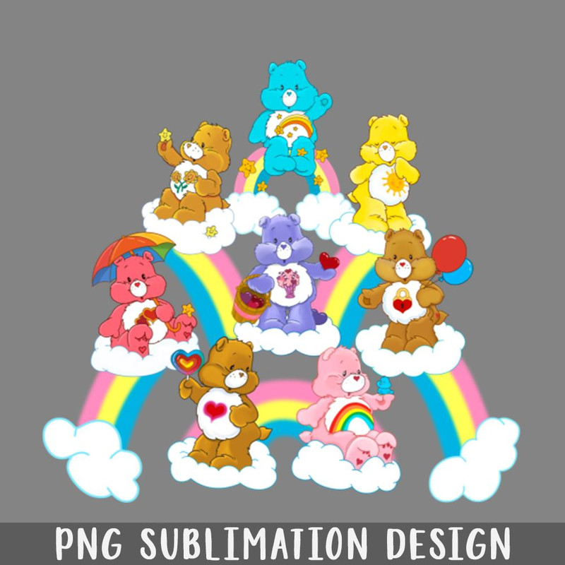 QA06072196-Care Bear 80s Retro Vintage Rainbow Nostalgic Childhood Cartoon PNG Download.jpg