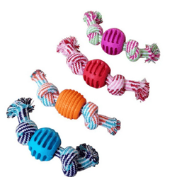 1pc Bite Resistant Dog Rope Toy Pet Interactive Knot Design Dog Chew Rope Puppy Teething Toy Pet Supplies Dog Favors