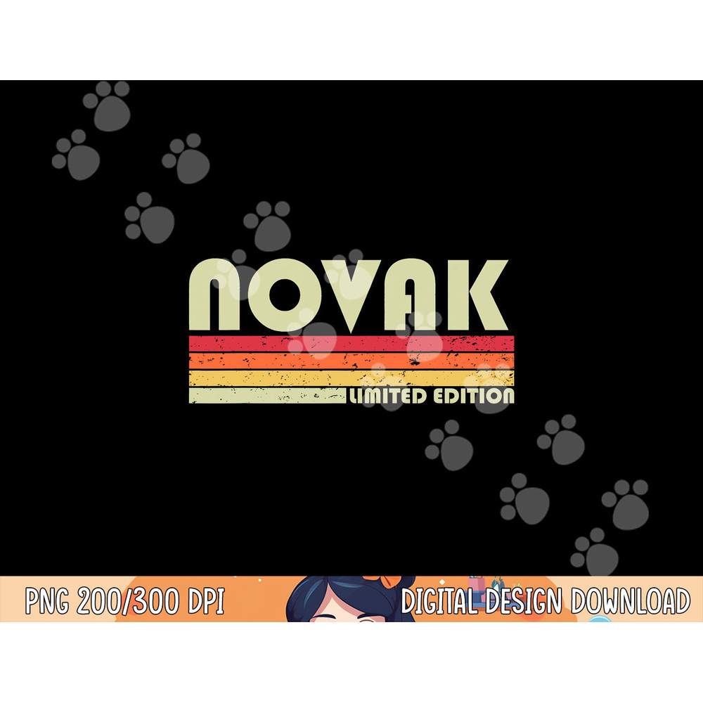 NOVAK Surname Funny Retro Vintage 80s 90s Birthday Reunion png, sublimation copy.jpg