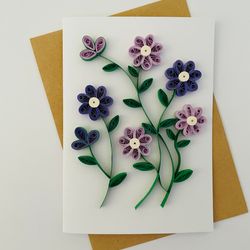 All Purpose Quilled Card | Anniversary Card | birthday card | greeting card | Quilling Flowers Card | handmade card |