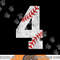 Number 4 Vintage 4th Birthday Baseball Lover 4 Years Old png, sublimation.jpg