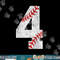 Number 4 Vintage 4th Birthday Baseball Lover 4 Years Old png, sublimation.jpg