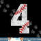 Number 4 Vintage 4th Birthday Baseball Lover 4 Years Old png, sublimation.jpg