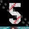 Number 5 Vintage 5th Birthday Baseball Lover 5 Years Old png, sublimation.jpg
