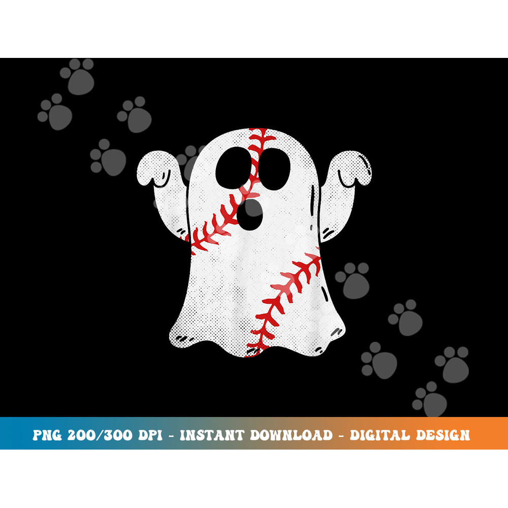 Funny Halloween Costume Baseball Ghost Baseball Lover png, sublimation copy.jpg