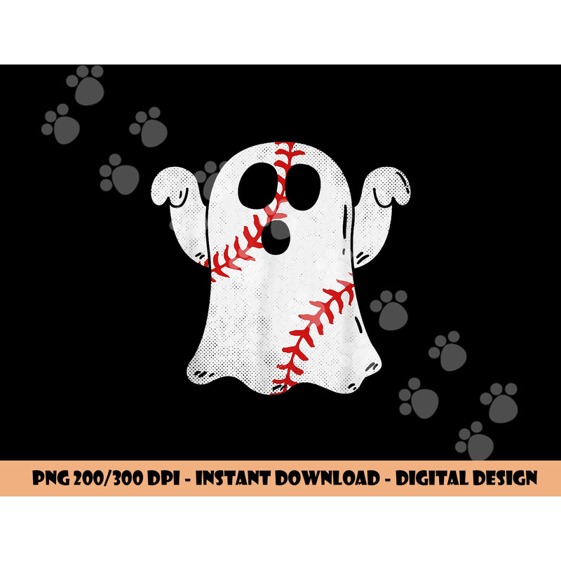 Funny Halloween Costume Baseball Ghost Baseball Lover png, sublimation copy.jpg