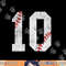 Number 10 Vintage 10th Birthday Baseball Lover 10 Years Old png, sublimation.jpg