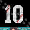 Number 10 Vintage 10th Birthday Baseball Lover 10 Years Old png, sublimation.jpg